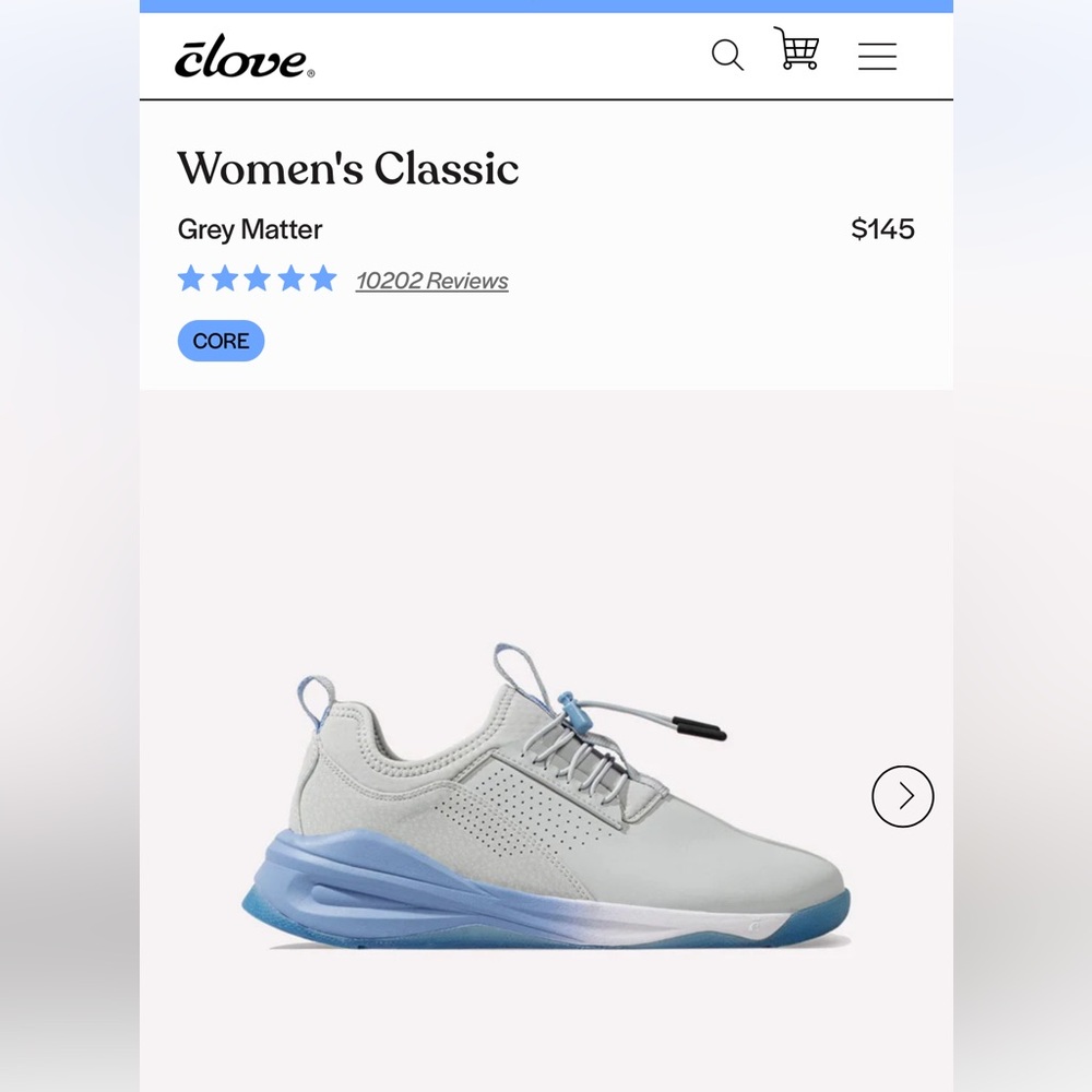 Clove Women's Classic Sneakers - Gray and Blue